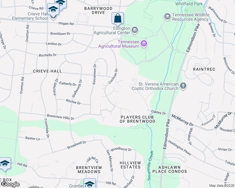 map of restaurants, bars, coffee shops, grocery stores, and more near 808 Glenavon Court in Nashville