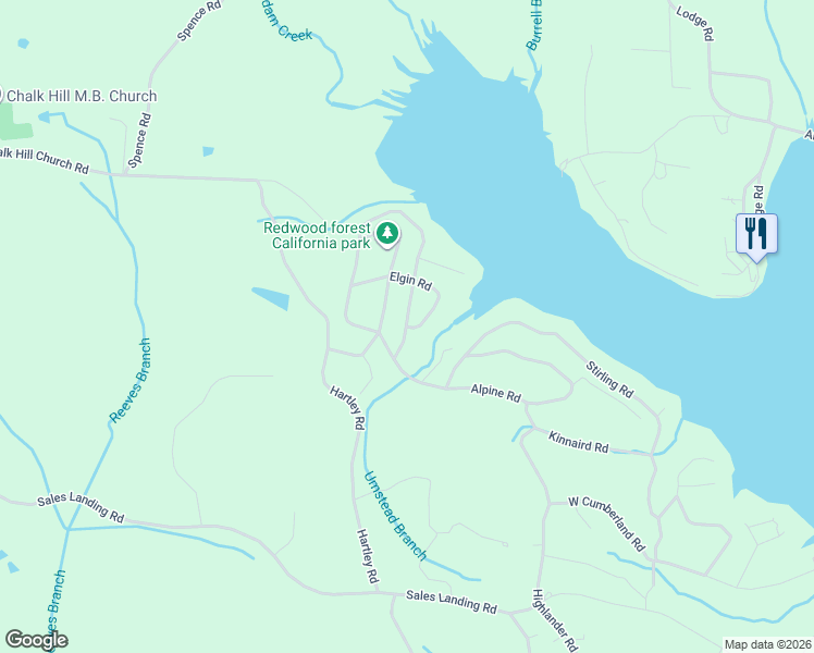 map of restaurants, bars, coffee shops, grocery stores, and more near 136-192 Alpine Road in Camden