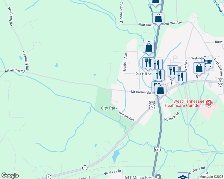 map of restaurants, bars, coffee shops, grocery stores, and more near 399 Armory Ave in Camden