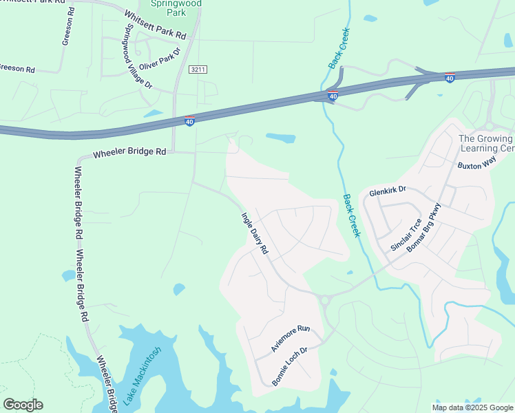 map of restaurants, bars, coffee shops, grocery stores, and more near 125 Rhodiss Court in Burlington