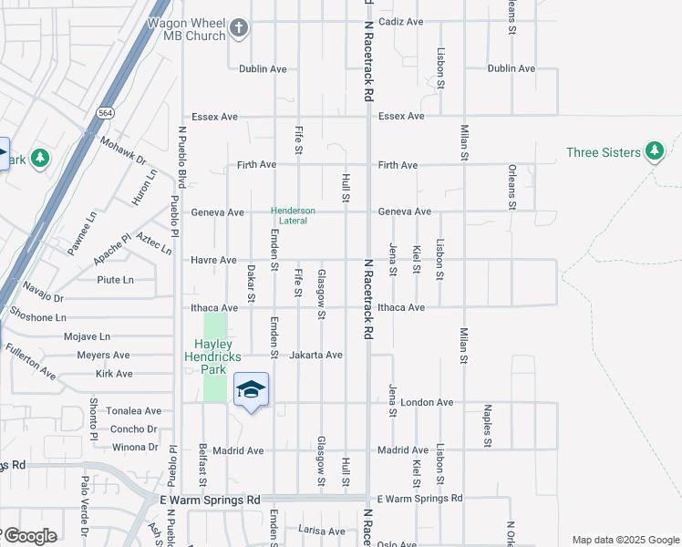 map of restaurants, bars, coffee shops, grocery stores, and more near 416 Hull Street in Henderson