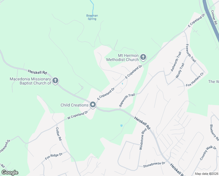 map of restaurants, bars, coffee shops, grocery stores, and more near 129 East Copeland Drive in Powell