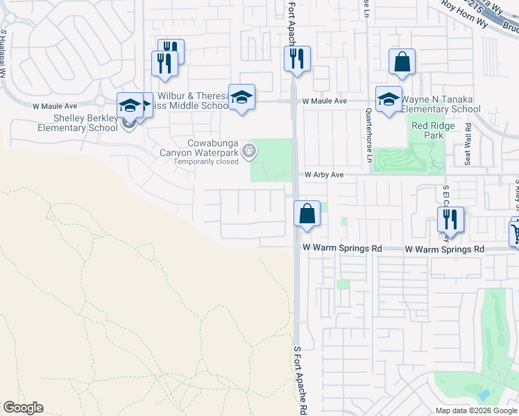 map of restaurants, bars, coffee shops, grocery stores, and more near 7194 Sage Wren Court in Las Vegas
