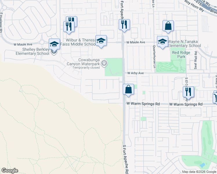 map of restaurants, bars, coffee shops, grocery stores, and more near 7194 Sage Wren Court in Las Vegas