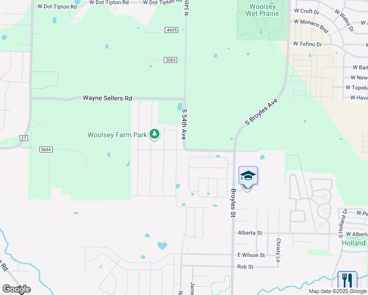 map of restaurants, bars, coffee shops, grocery stores, and more near 171 South 54th Avenue in Fayetteville