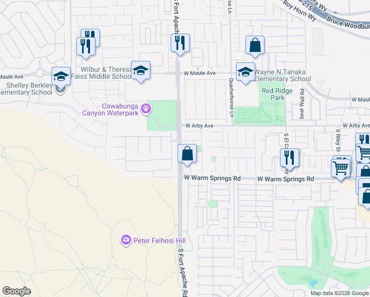 map of restaurants, bars, coffee shops, grocery stores, and more near 7232 Tawny Mill Street in Las Vegas
