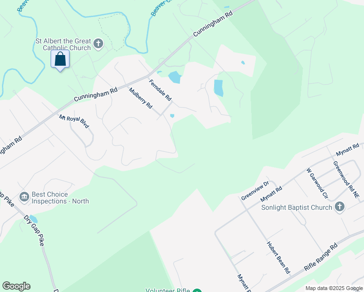map of restaurants, bars, coffee shops, grocery stores, and more near 6707 Arapahoe Lane in Knoxville