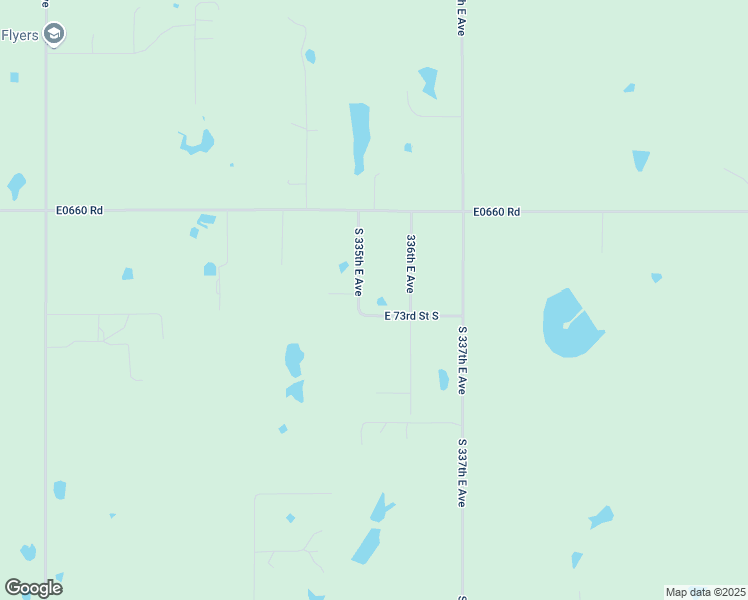 map of restaurants, bars, coffee shops, grocery stores, and more near 7305 Highland Place in Broken Arrow