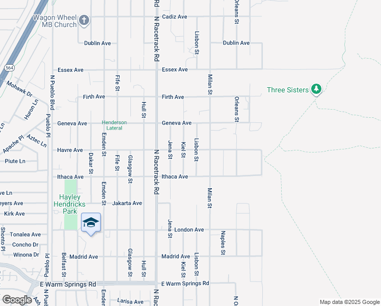 map of restaurants, bars, coffee shops, grocery stores, and more near 424 Lisbon Street in Henderson