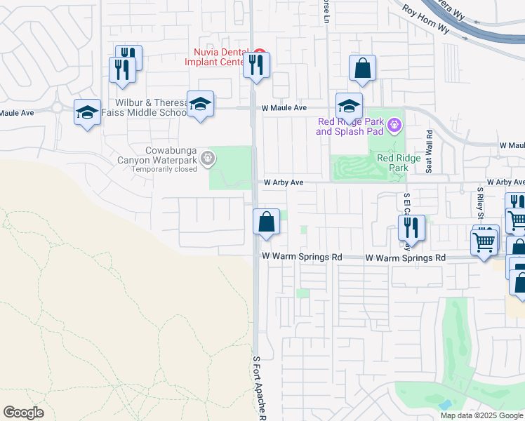 map of restaurants, bars, coffee shops, grocery stores, and more near 7173 Dravite Court in Las Vegas