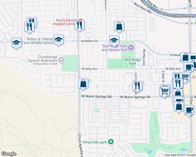 map of restaurants, bars, coffee shops, grocery stores, and more near 9267 Shellmont Court in Las Vegas