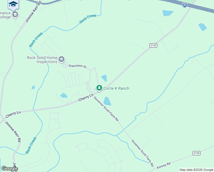 map of restaurants, bars, coffee shops, grocery stores, and more near 1981 Cherry Lane in Haw River