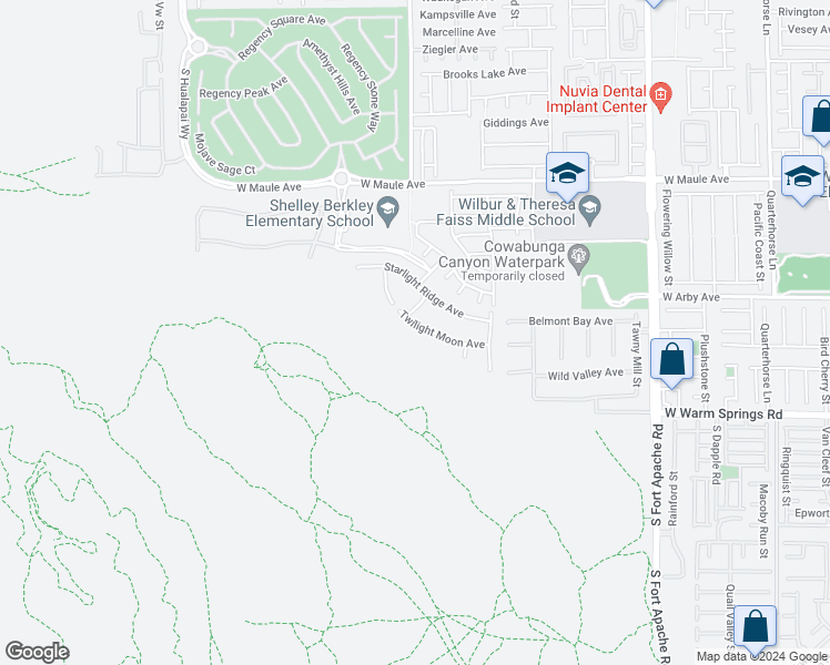 map of restaurants, bars, coffee shops, grocery stores, and more near 9789 Twilight Moon Avenue in Las Vegas