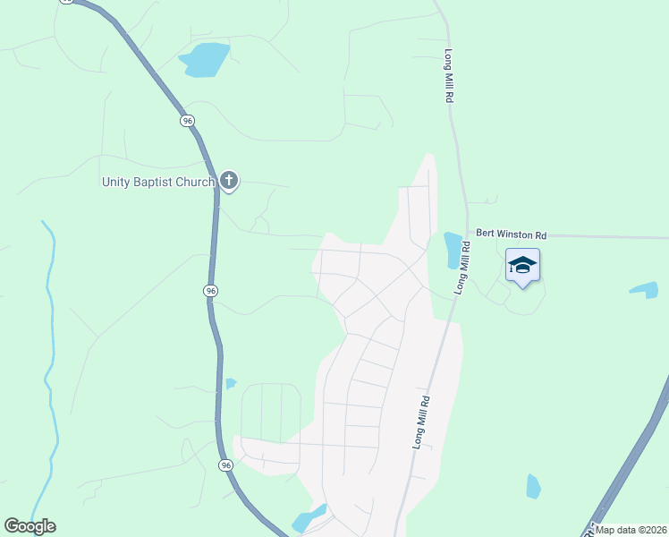 map of restaurants, bars, coffee shops, grocery stores, and more near 52 Moonflower Walk in Youngsville