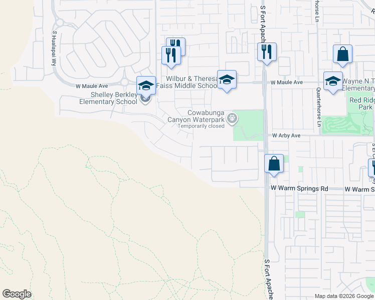 map of restaurants, bars, coffee shops, grocery stores, and more near 9650 Belmont Bay Avenue in Las Vegas