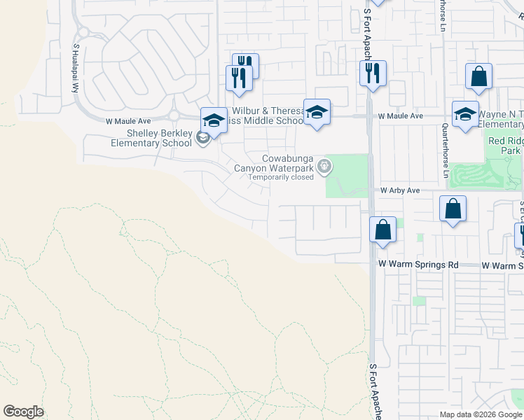 map of restaurants, bars, coffee shops, grocery stores, and more near 9650 Belmont Bay Avenue in Las Vegas