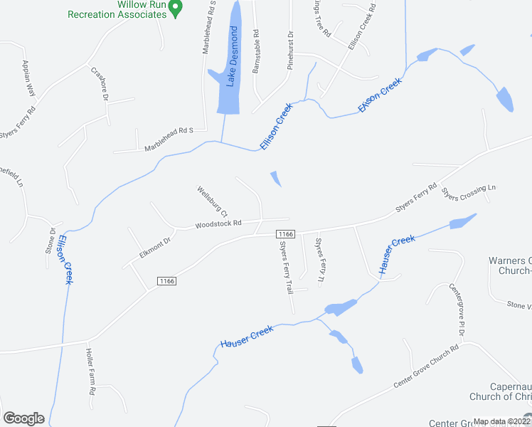 map of restaurants, bars, coffee shops, grocery stores, and more near 1891 Woodstock Road in Clemmons