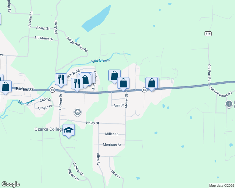 map of restaurants, bars, coffee shops, grocery stores, and more near 970 Main Street in Melbourne