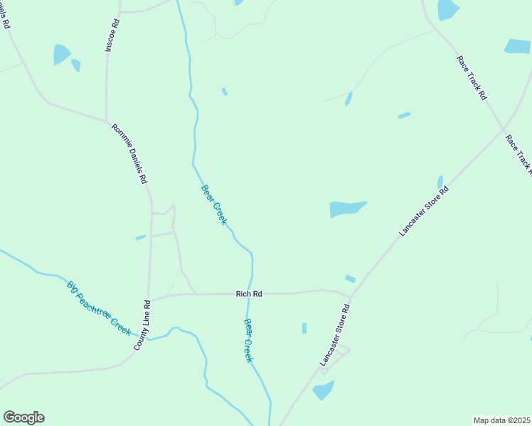 map of restaurants, bars, coffee shops, grocery stores, and more near Lancaster Store Road in Castalia