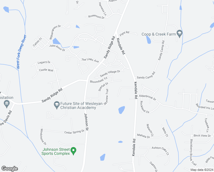 map of restaurants, bars, coffee shops, grocery stores, and more near 4620 Skyview Trail in Colfax