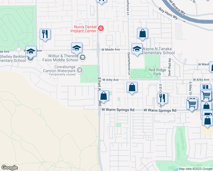 map of restaurants, bars, coffee shops, grocery stores, and more near 9347 Malaya Garnet Court in Las Vegas