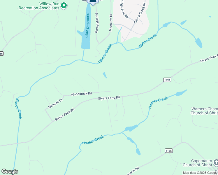 map of restaurants, bars, coffee shops, grocery stores, and more near 1871 Woodstock Road in Clemmons