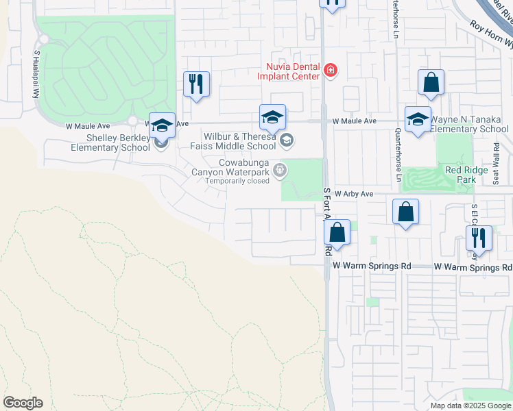 map of restaurants, bars, coffee shops, grocery stores, and more near 9602 Belmont Bay Avenue in Las Vegas