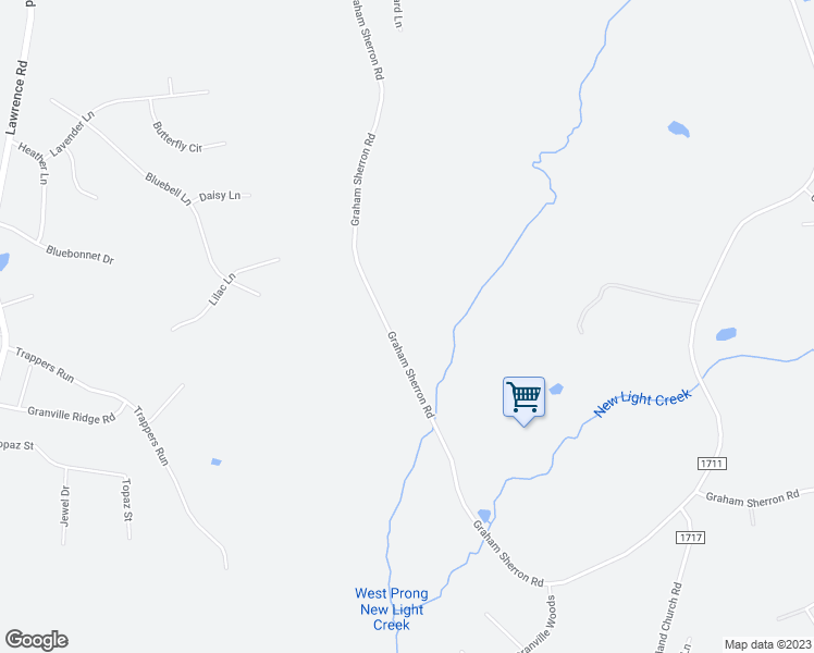 map of restaurants, bars, coffee shops, grocery stores, and more near 3695 Graham Sherron Road in Wake Forest