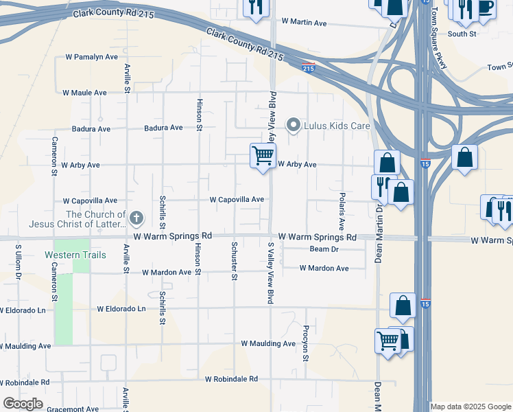 map of restaurants, bars, coffee shops, grocery stores, and more near 3866 Tent Rocks Street in Las Vegas