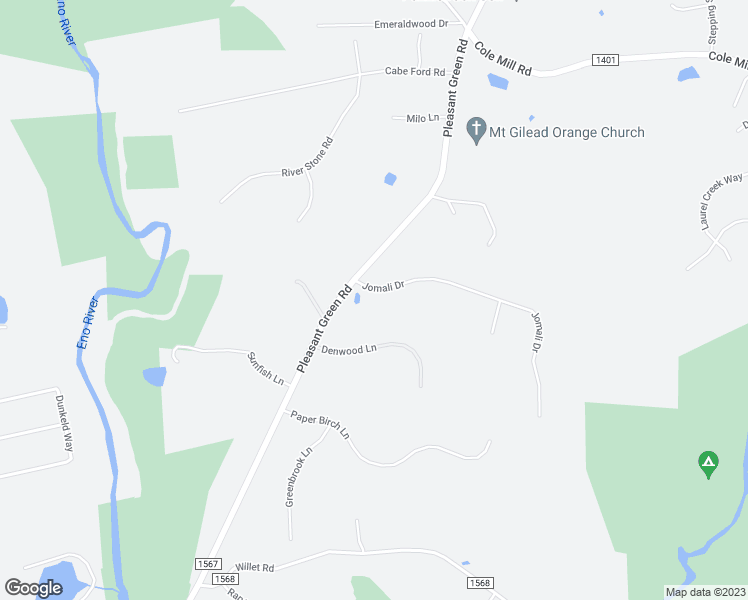 map of restaurants, bars, coffee shops, grocery stores, and more near 5509 Jomali Drive in Durham