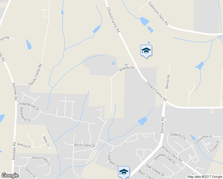 map of restaurants, bars, coffee shops, grocery stores, and more near 4533 Walpole Road in High Point