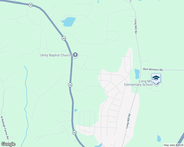 map of restaurants, bars, coffee shops, grocery stores, and more near 112 Oneal Lane in Youngsville