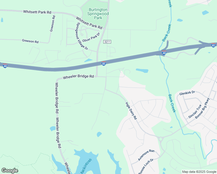 map of restaurants, bars, coffee shops, grocery stores, and more near 1699 Elmdale Road in Burlington