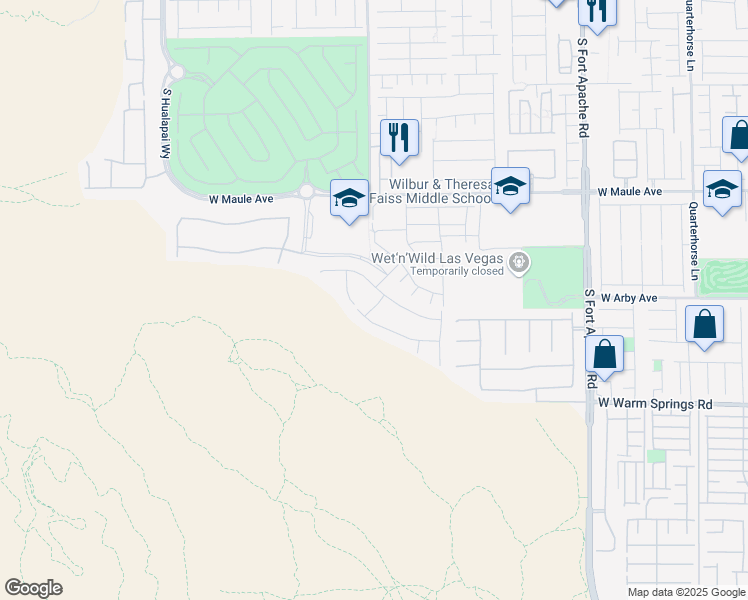 map of restaurants, bars, coffee shops, grocery stores, and more near 7077 LaGrange Point Street in Las Vegas