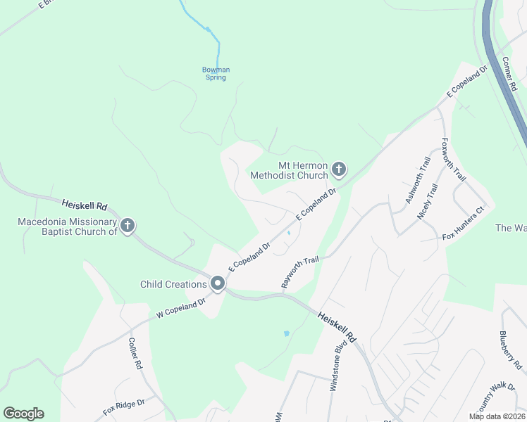 map of restaurants, bars, coffee shops, grocery stores, and more near 8415 Gardenside Lane in Powell