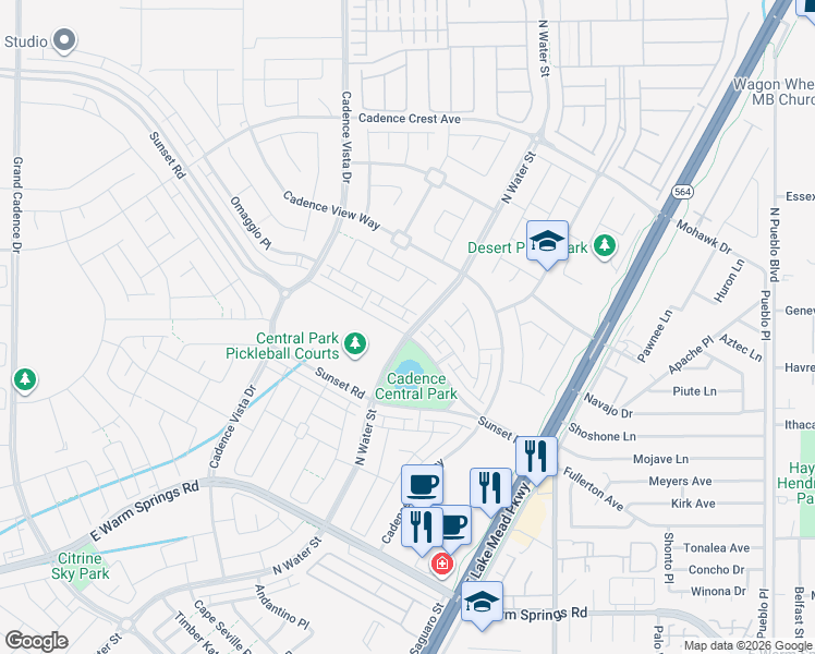map of restaurants, bars, coffee shops, grocery stores, and more near 617 Assurance PL in Henderson