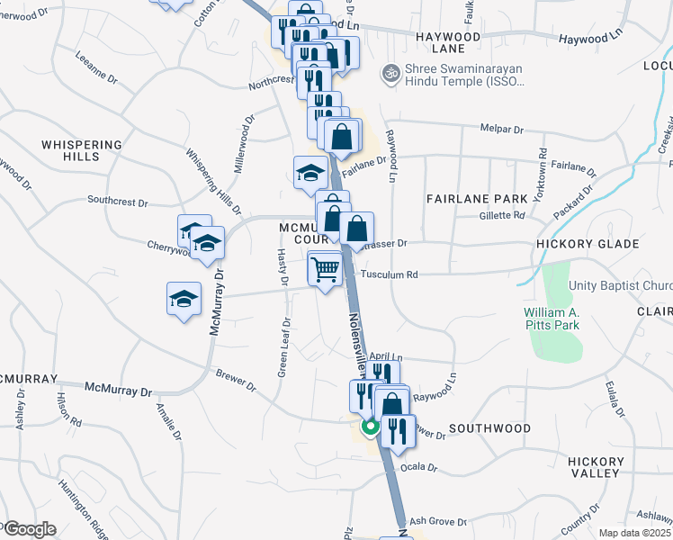 map of restaurants, bars, coffee shops, grocery stores, and more near 5025 U.S. 31 Alternate in Nashville