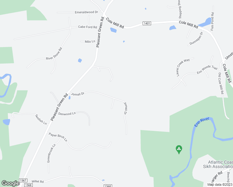 map of restaurants, bars, coffee shops, grocery stores, and more near 5636 Jomali Drive in Durham