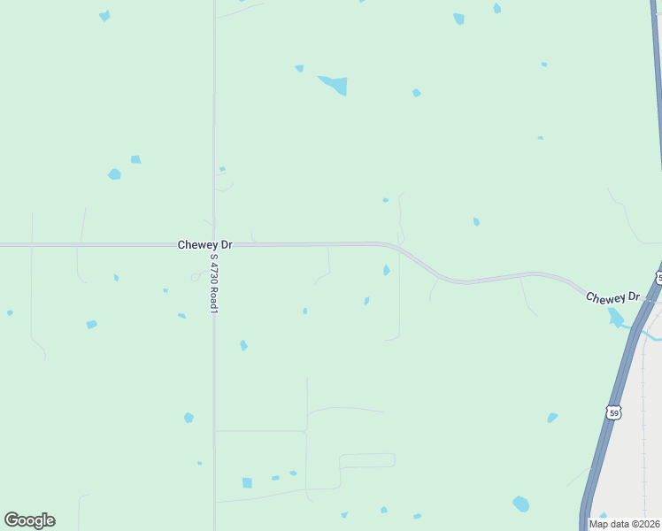 map of restaurants, bars, coffee shops, grocery stores, and more near 473321 East 660 Road in Watts