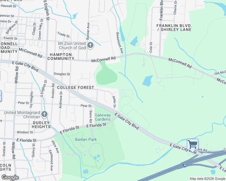 map of restaurants, bars, coffee shops, grocery stores, and more near 7 Belles Court in Greensboro