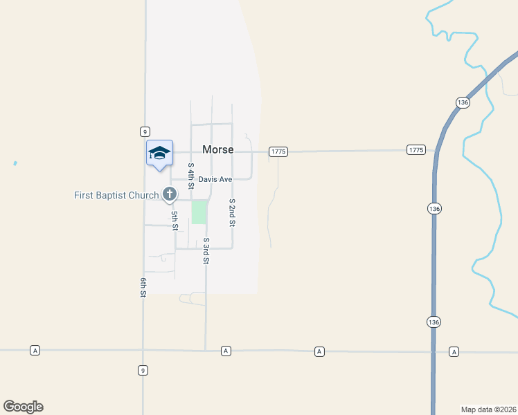 map of restaurants, bars, coffee shops, grocery stores, and more near in Morse