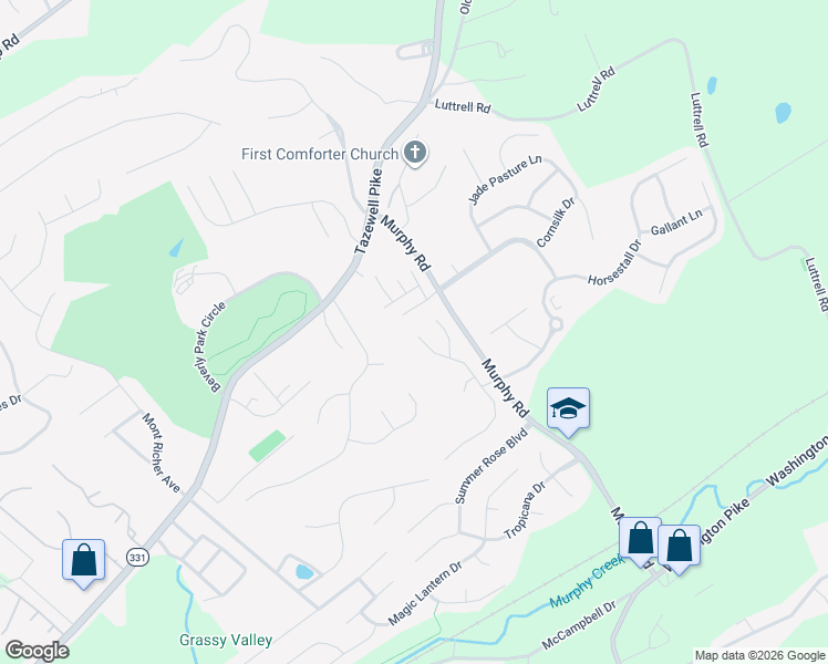 map of restaurants, bars, coffee shops, grocery stores, and more near 4872 Stoneyhurst Lane in Knoxville