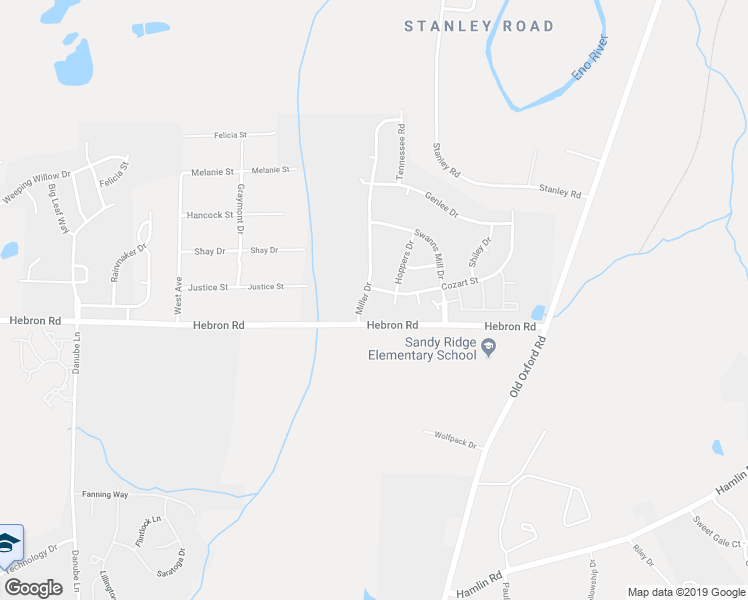 map of restaurants, bars, coffee shops, grocery stores, and more near 4608 Miller Drive in Durham