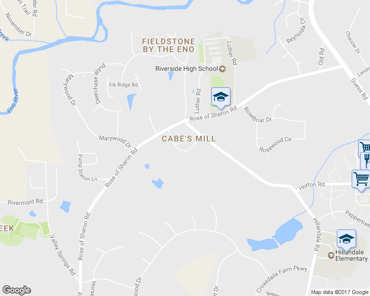 map of restaurants, bars, coffee shops, grocery stores, and more near 3024 Synnotts Place in Durham