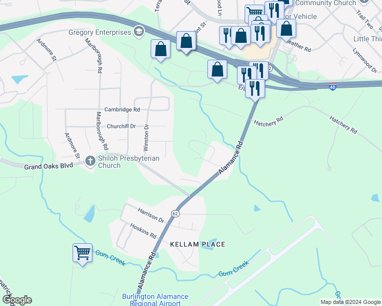 map of restaurants, bars, coffee shops, grocery stores, and more near 1076 Stowe Street in Burlington