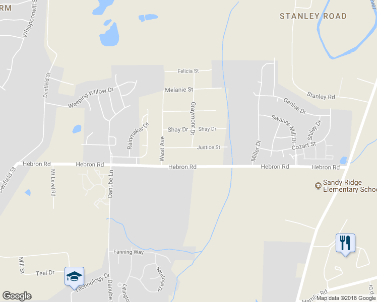 map of restaurants, bars, coffee shops, grocery stores, and more near 726 Justice Street in Durham