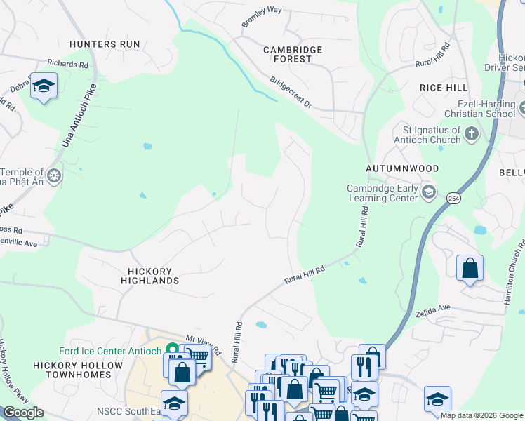 map of restaurants, bars, coffee shops, grocery stores, and more near 780 Pippin Dr in Nashville
