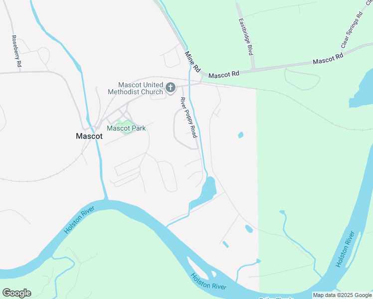 map of restaurants, bars, coffee shops, grocery stores, and more near 2019 Bluebonnet Drive in Mascot