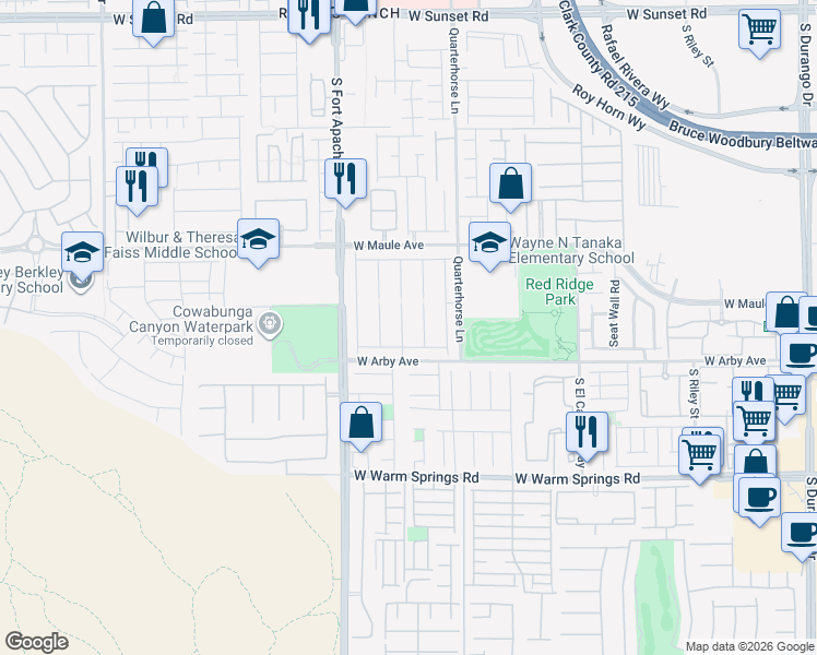map of restaurants, bars, coffee shops, grocery stores, and more near 7055 Salt Marsh Court in Las Vegas
