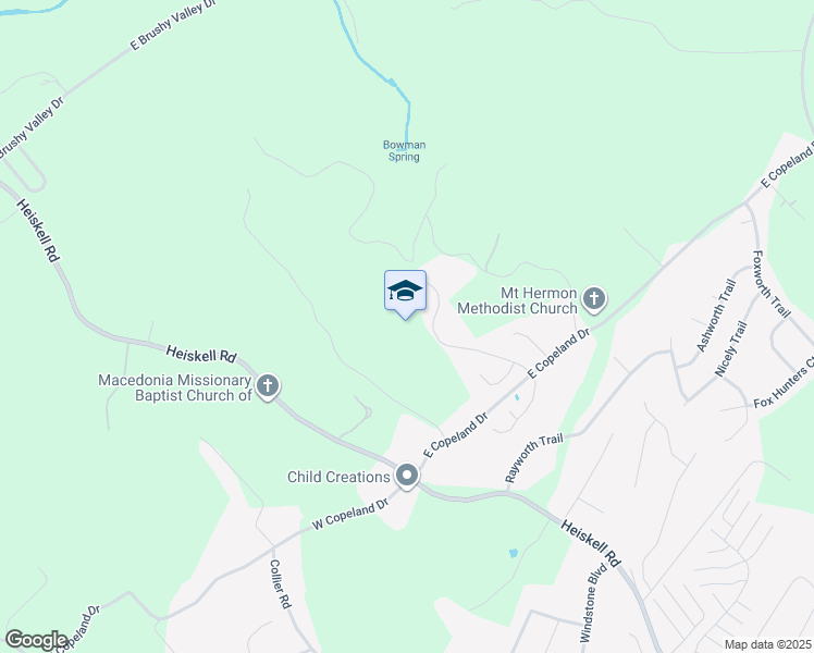 map of restaurants, bars, coffee shops, grocery stores, and more near in Powell